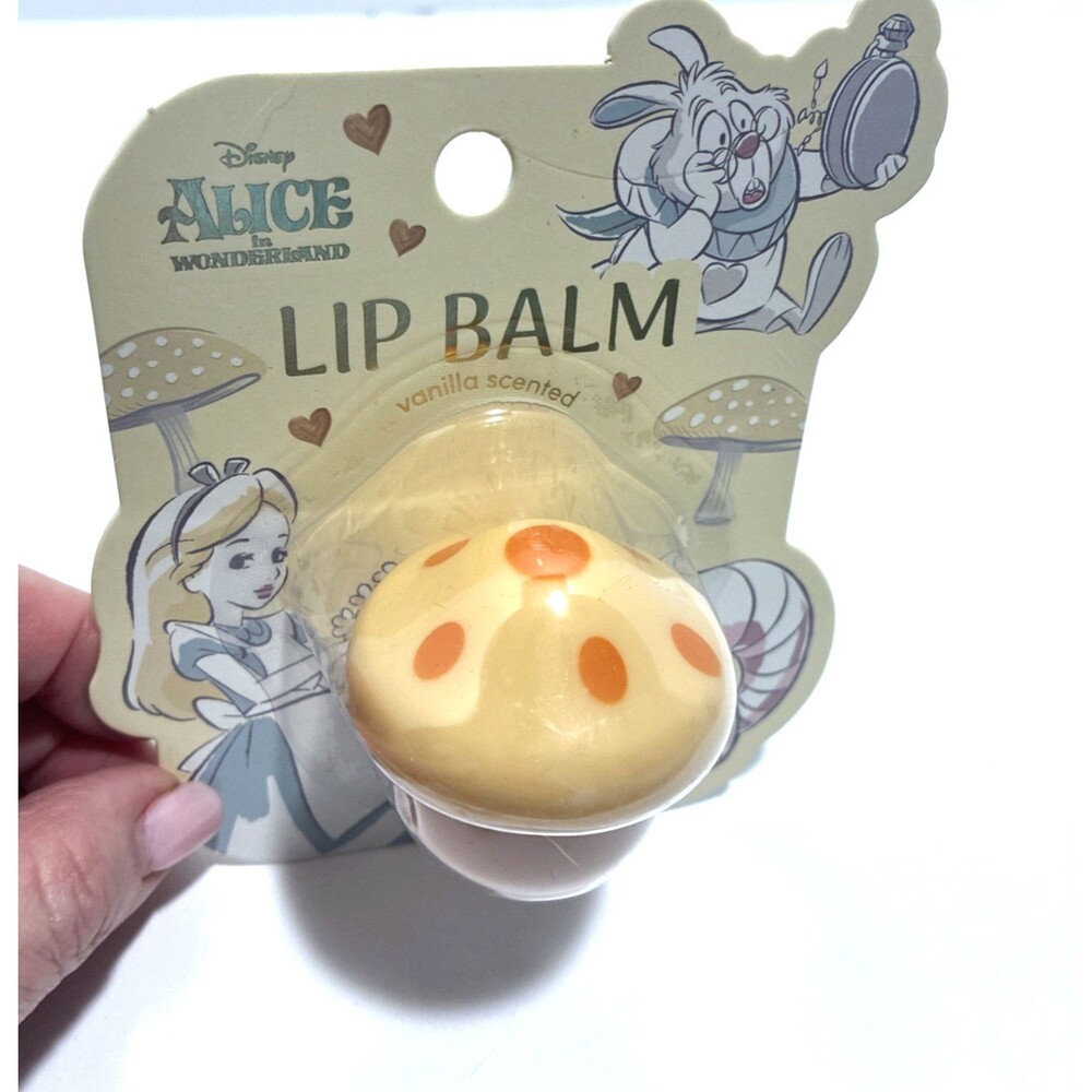 Disney Alice in Wonderland Vanilla Scented Mushroom Lip Balm NEW/EASTER BASKET